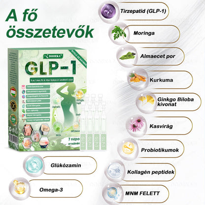 🍀DOOEKA® GLP-1 8 az 1-ben Fit & Vital Szájon át szedhető oldat – ⏰Napi egyszer, 7 nap alatt látható változás / Elhízás, szív- és érrendszeri egészség, cukorbetegség, alvási apnoe, bélrendszer egészsége, ízületi problémák és még sok más esetén
