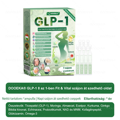 🍀DOOEKA® GLP-1 8 az 1-ben Fit & Vital Szájon át szedhető oldat – ⏰Napi egyszer, 7 nap alatt látható változás / Elhízás, szív- és érrendszeri egészség, cukorbetegség, alvási apnoe, bélrendszer egészsége, ízületi problémák és még sok más esetén
