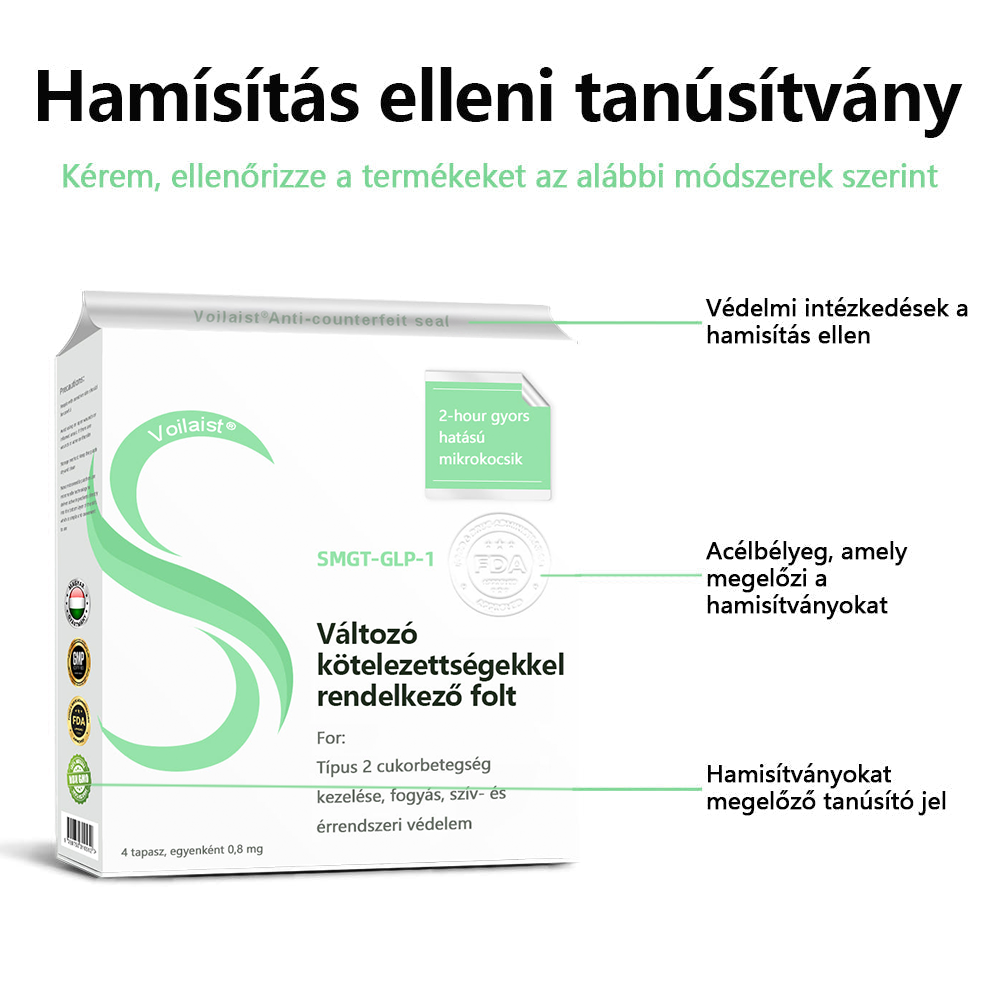 🍃🍃[Lásd az eredményeket 7 nap múlva]🌲Voilaist® SMGT-GLP-1 nano mikrotűs tapasz (Fájdalommentes, hosszan tartó, kezeli a cukorbetegséget, az elhízást és a szív- és érrendszeri betegségeket)
