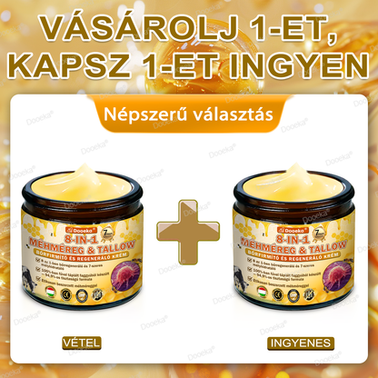 💛💛💛Dooeka® 𝟖-𝐈𝐧-𝟏 Méhméreg & Tallow Bőrfirmító és Regeneráló Krém(7 napon belül hatékony) Méhméreg + Tallow · 7X Mélyhidratálás, célozza meg a ráncokat, megereszkedést, striákat, sötét foltokat, purpurát, gyulladásokat és még sok mást.