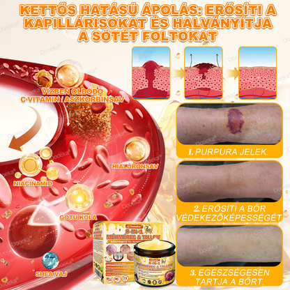 💛💛💛Dooeka® 𝟖-𝐈𝐧-𝟏 Méhméreg & Tallow Bőrfirmító és Regeneráló Krém(7 napon belül hatékony) Méhméreg + Tallow · 7X Mélyhidratálás, célozza meg a ráncokat, megereszkedést, striákat, sötét foltokat, purpurát, gyulladásokat és még sok mást.